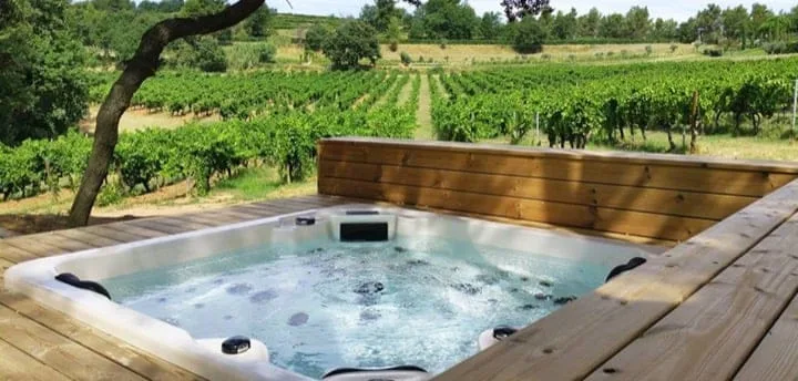 jacuzzi dans les vignes