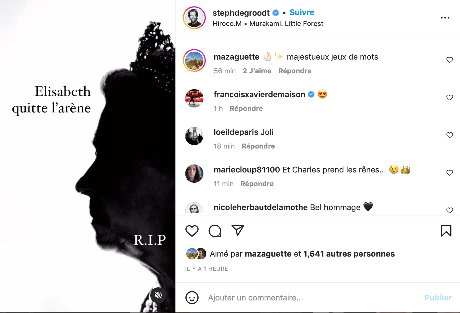 Une Instagram Stephane de Groodt