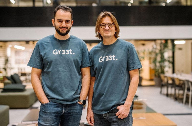 Arnaud Rayrole et Khalid Debdi, cofondateurs de Gr33t.